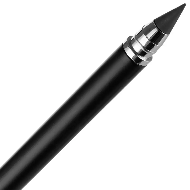 Ручка шариковая и вечный карандаш Diptych, черная Ручка шариковая и вечный карандаш Diptych, черная