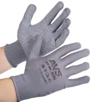 Перчатки нейлоновые с ПВХ (серые) 1 пара AVS RP-05