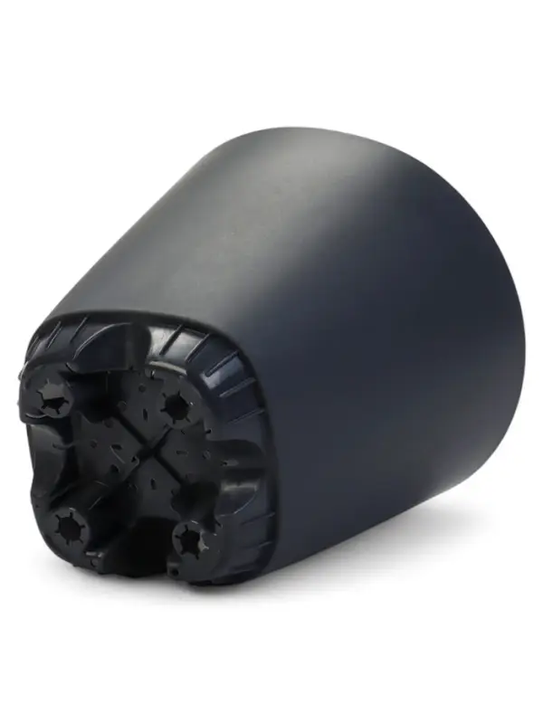 Кашпо с прикорневым поливом 2 л D-14,5см, H-15см графит Кашпо с прикорневым поливом 2 л D-14,5см, H-15см графит "Гранд"