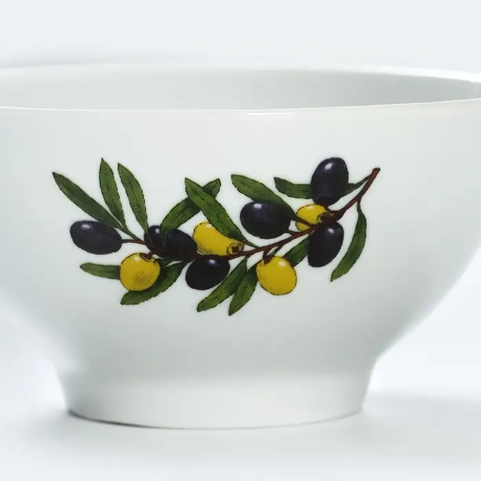Пиала Дулевский фарфор &laquo;Оливки&raquo;, 350 мл, d=12.5 см, белая