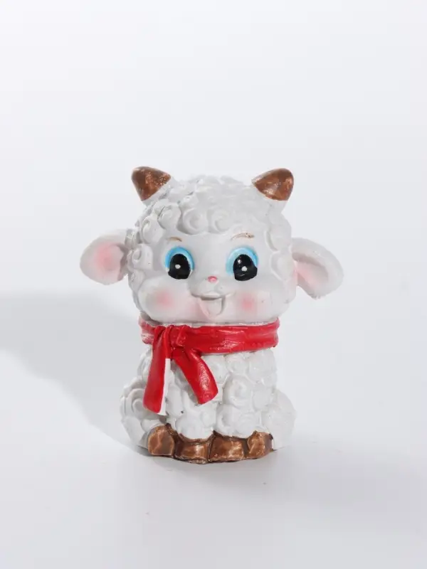Фигурка полистоун &laquo;Бараш - кудряш в шарфике&raquo;, 4.5&times;3,,5&times;4 см, МИКС