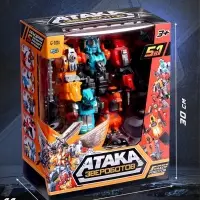 Набор роботов &laquo;Атака звероботов&raquo;, 5 штук, собираются в одного