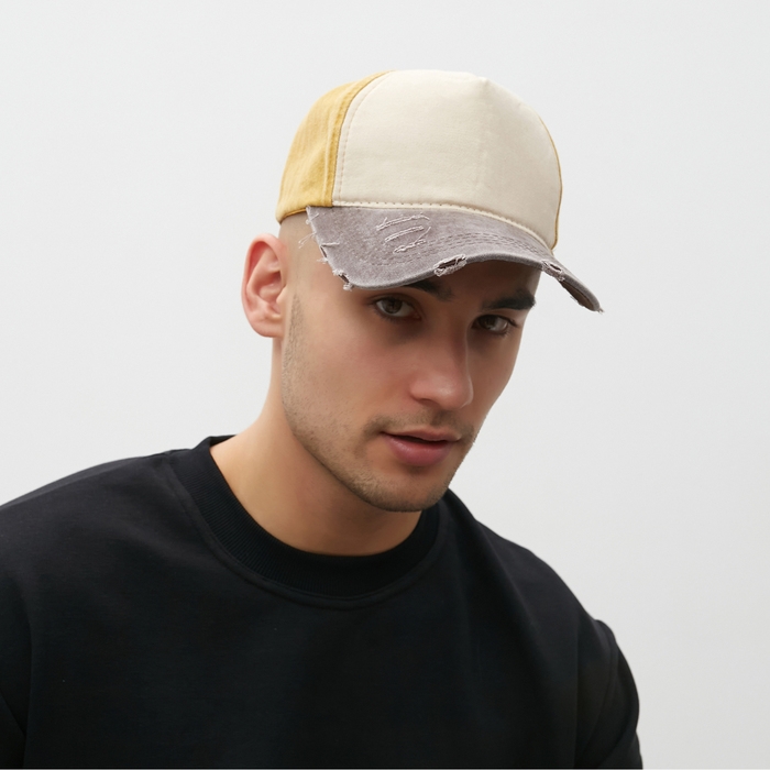 Кепка мужская MINAKU, цвет горчичный, размер 56-58 Кепка мужская MINAKU, цвет горчичный, размер 56-58