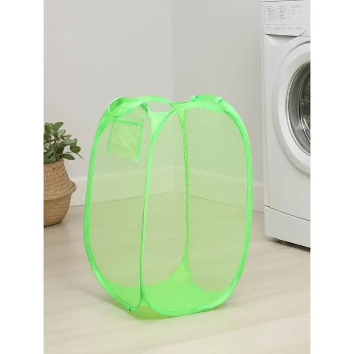 Корзина для белья складная Доляна, 34&times;34&times;56 см, МИКС