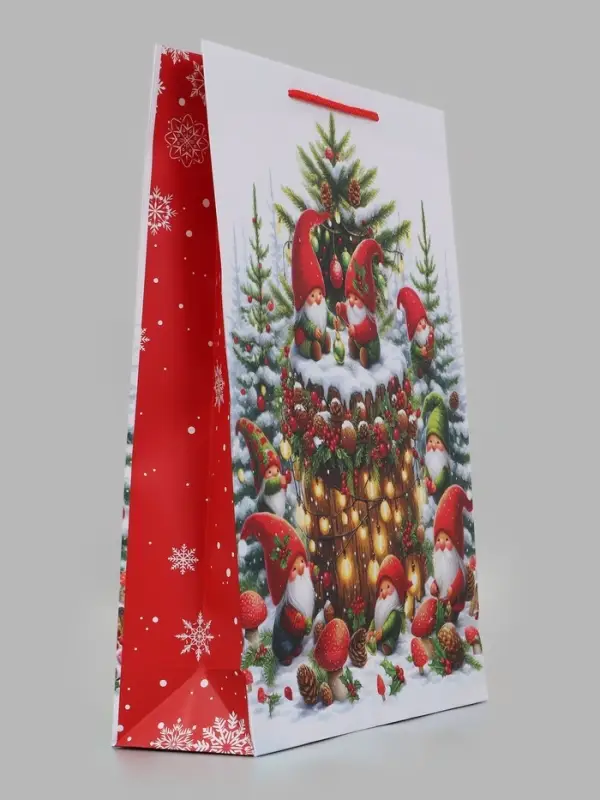 Пакет подарочный &laquo;Сказочные гномы&raquo;, 33&times;10&times;42.5 см