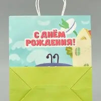 Пакет подарочный &laquo;Ум и Хрум&raquo;, 28&times;32&times;15 см, крафт