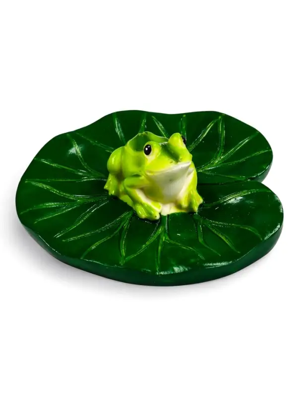Садовая фигура из полистоуна &laquo;Лягушка&raquo;, 10&times;11&times;6 см, плавающая