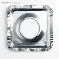 Набор пластин для защиты газовой плиты, 21.5&times;21.5 см, 5 шт.,алюминий, фольга
