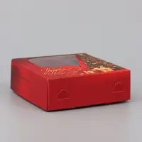Коробка подарочная для 4 конфет &laquo;Уютного Нового года!&raquo;, 10.5&times;10.5&times;3.5 см