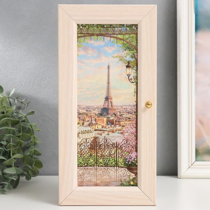 Ключница Ключница "Красивый вид" молочный дуб 14х29 см