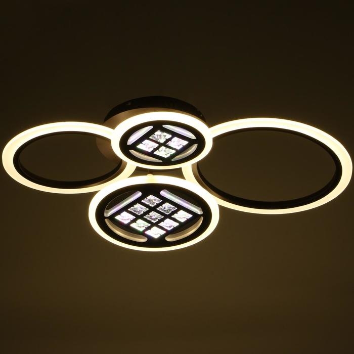 Люстра с ПДУ 1158/4CF LED 116Вт 3000-6000К диммер кофе 63х45х12 см BayerLux