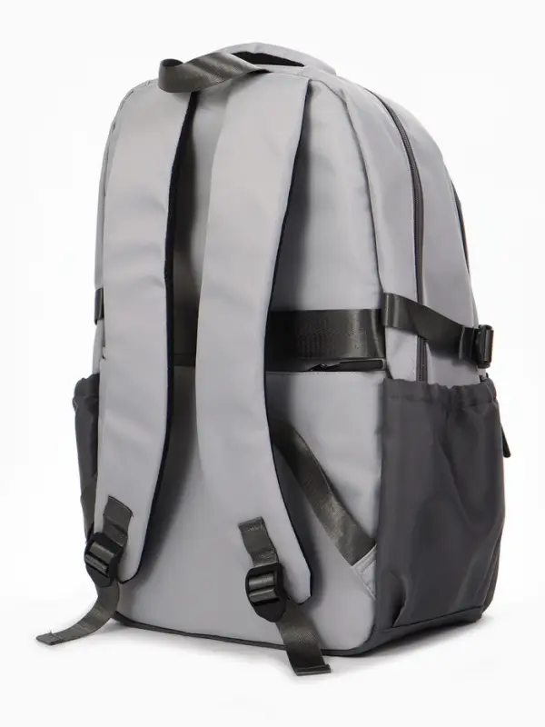 Рюкзак школьный, 2 отделения, 5 карманов, 33&times;17&times;47 см, серый