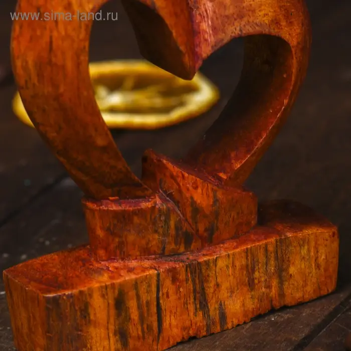 Сувенир &laquo;Сердце любви&raquo;, 10&times;7&times;2 см, дерево