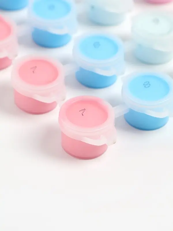 Набор акриловых красок, цвет розово-голубой, 3 мл Набор акриловых красок, цвет розово-голубой, 3 мл