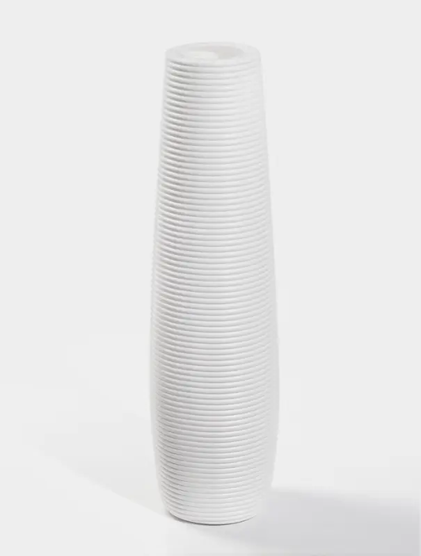 Ваза напольная &laquo;Логанс&raquo;, 58&times;11 см, пластик, белая