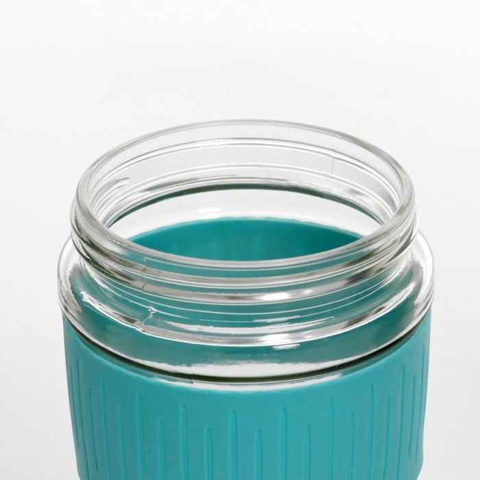 Термостакан Термостакан "Мастер К" 350 мл, стеклянный, голубой