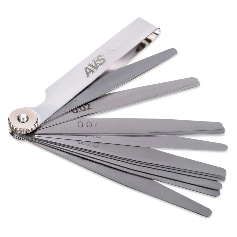 Набор щупов для регулировки зазора 17 шт. (0,02-0,50 мм) AVS GB-17