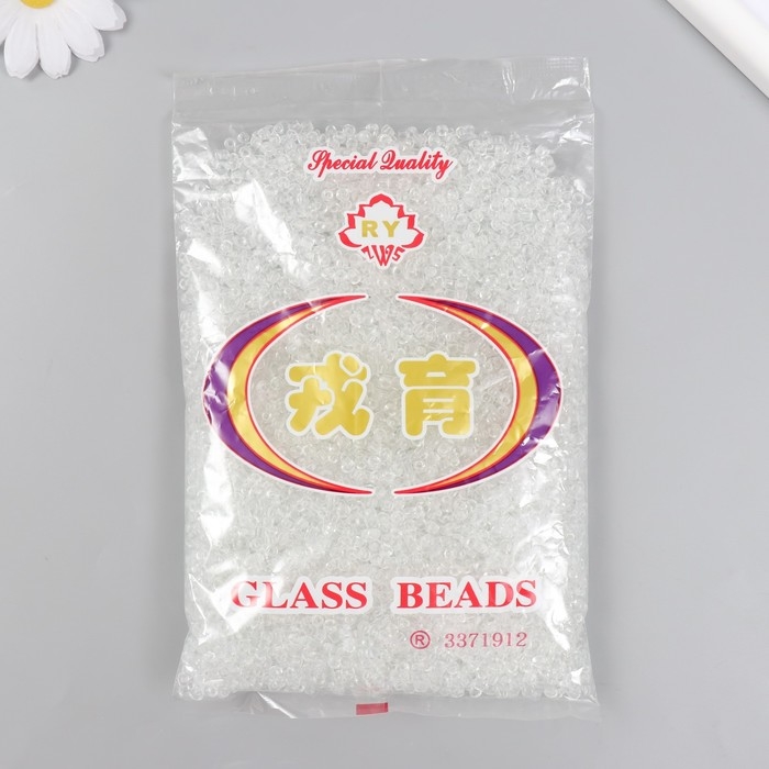 Бисер стекло 6/0  Бисер стекло 6/0 "Прозрачный" 450 гр