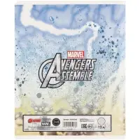 Тетрадь в клетку 12 листов, 5 видов МИКС, обложка мелованный картон, &laquo;Мстители&raquo;