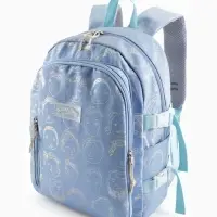 Рюкзак школьный на молнии, с отделами, карманами, размер 29&times;11&times;40 см, голубой