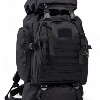 Рюкзак туристический Adventure мужской, 70 л, oxford, чёрный