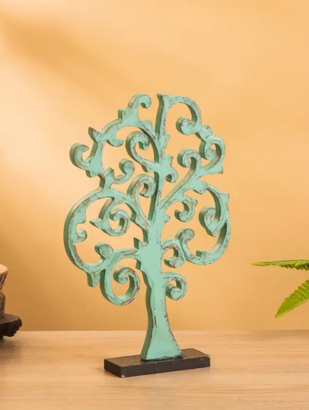 Панно  Панно "Древо" МДФ, 30х20х1 см, бирюзовый