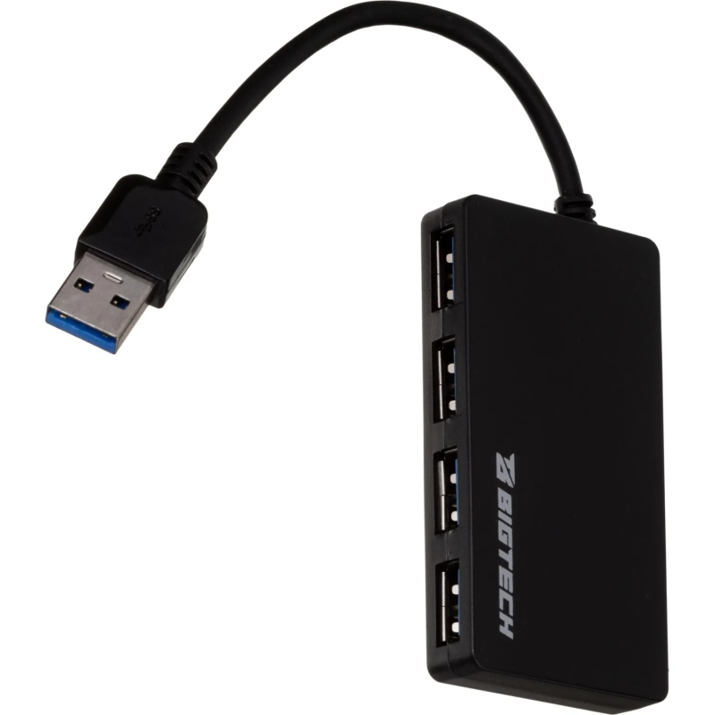 Разветвитель USB  HS005 USB 3.0x4/черный