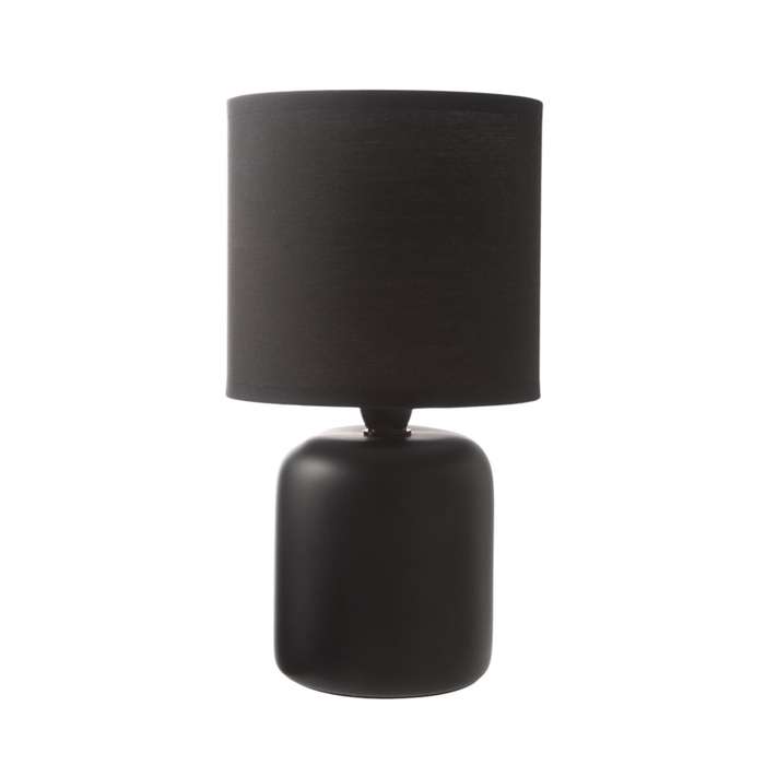 Лампа настольная Лампа настольная "Кира" 1х40Вт Е14 черный 14х14х26см