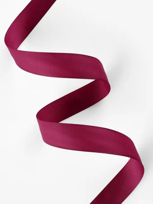 Лента репсовая, 25 мм, 23&plusmn;1 м, бордовая №80