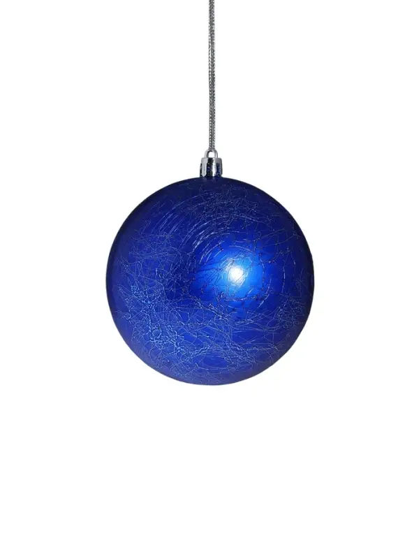 Ёлочные игрушки &laquo;Калисса&raquo;, шары новогодние, d=10 см, набор 2 шт., синий