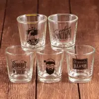 Стопки с нанесением, МИКС Стопки с нанесением, МИКС