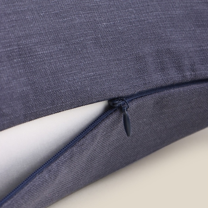 Декоративная наволочка SL Home Linen 40*40 см, цв. Темно-синий, 100%лён Декоративная наволочка SL Home Linen 40*40 см, цв. Темно-синий, 100%лён