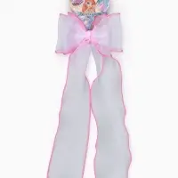 Бант для волос на заколке розовый, Винкс