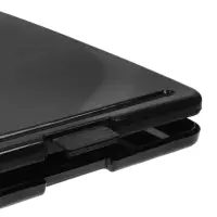 Планшет с прижимом формат А4 пластик черный, с коробкой для хранения бумаг