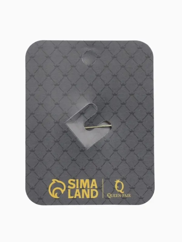 Брошь &laquo;Стетоскоп с сердцем&raquo;, разноцветная в золоте