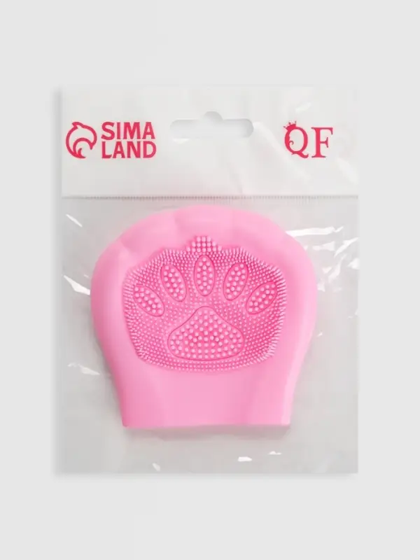 Щётка для умывания, силиконовая, 8&times;8 см, МИКС