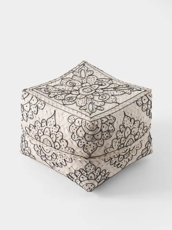 Корзинка плетёная &laquo;Бонтанг&raquo;, 19&times;19&times;14 см, бамбук, светлая