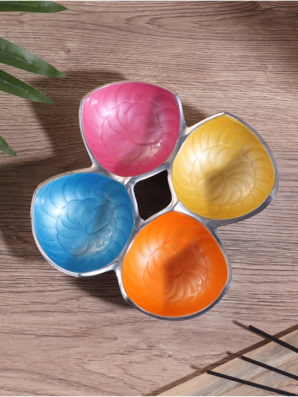 Менажница  Менажница "Микс" алюминий 23х23х4 см