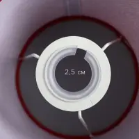 Абажур BayerLux &laquo;Кантри. Рогожка&raquo;, E27 или E14, бордовый, 16&times;16&times;13 см
