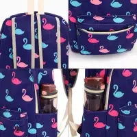 Рюкзак школьный &laquo;Фламинго&raquo;, с пеналом, 29&times;12&times;41 см, фиолетовый