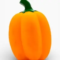 Пищащая игрушка для собак &laquo;Тыква&raquo;, 13 см, латекс, оранжевая