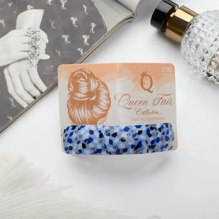 Заколка-автомат для волос "Ванда" листочки, 9 см, микс