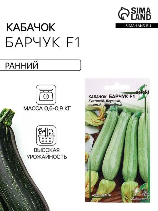 Семена Кабачок Барчук F1 12 шт