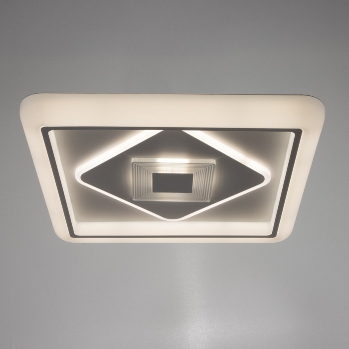 Светильник с ПДУ 1887/1 LED 89Вт диммер белый 46х46х7 см BayerLux