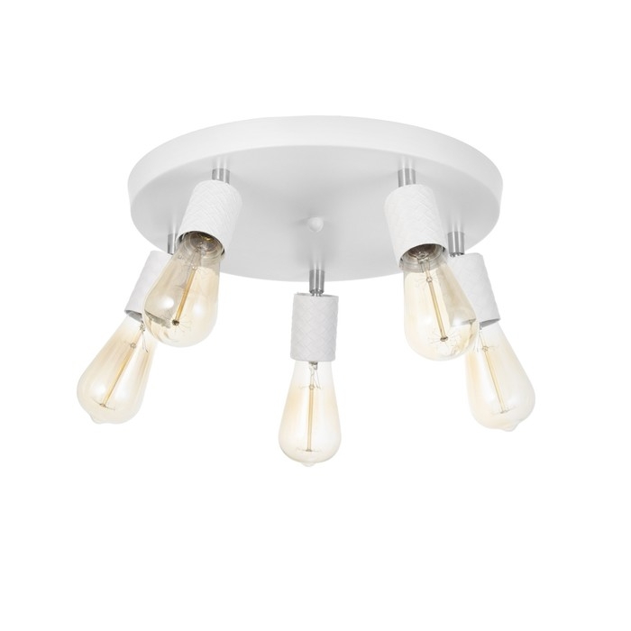 Спот Спот "Скин" 5хЕ27 40Вт белый 38х38х16см