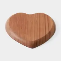 Тарелка &laquo;Сердце&raquo;, 16&times;16&times;2 см, тиковое дерево