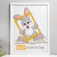 Фоторамка для фото 30&times;40 см Keep memories &laquo;Формат&raquo;, белый, (пластиковый экран)
