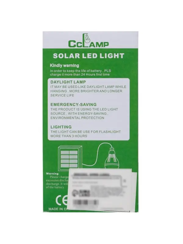 Фонарь кемпинговый аккумуляторный, 10 Вт, 500 мАч, 6 В, 20 SMD, 3 режима, солнечная батарея