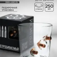 Стакан для виски с пулей &laquo;Непробиваемый&raquo;, 250 мл