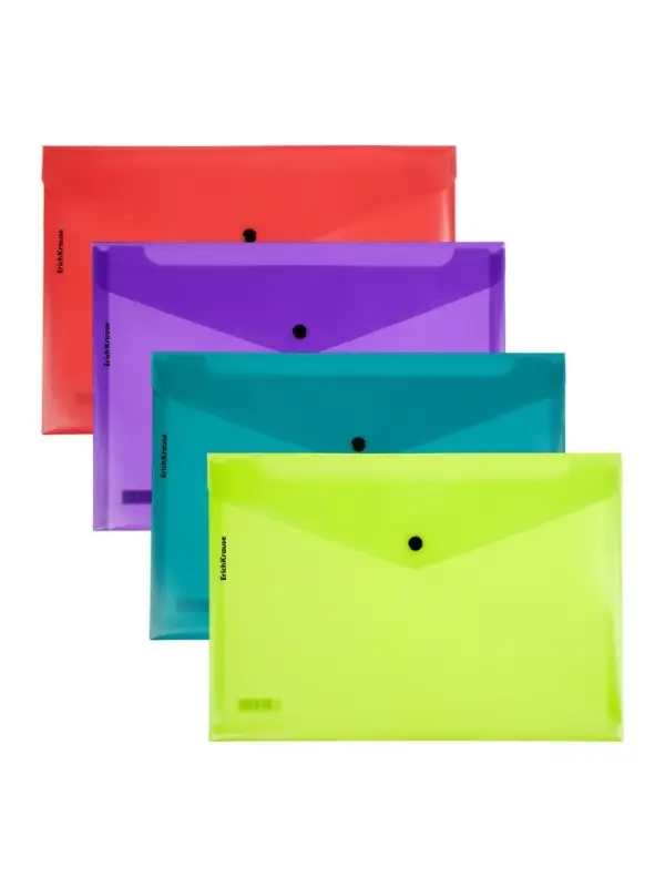 Папка-конверт на кнопке А4 ErichKrause Matt Reef, непрозрачный, микс